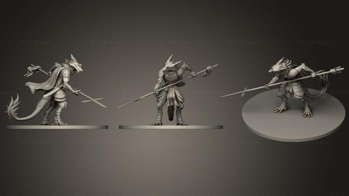 Статуэтки герои, монстры и демоны (Сергал, STKM_1149) 3D модель для ЧПУ станка